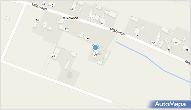 Mikowice, Mikowice, 25, mapa Mikowice