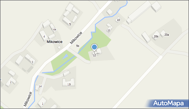 Mikowice, Mikowice, 12, mapa Mikowice