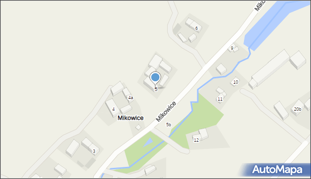 Mikowice, Mikowice, 5, mapa Mikowice