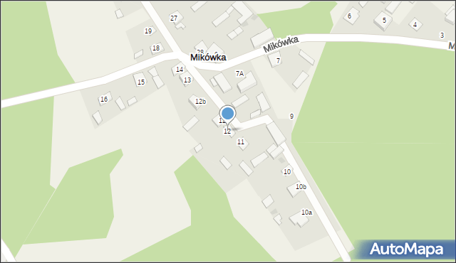 Mikówka, Mikówka, 12, mapa Mikówka