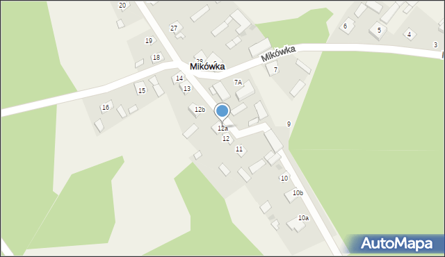 Mikówka, Mikówka, 12a, mapa Mikówka