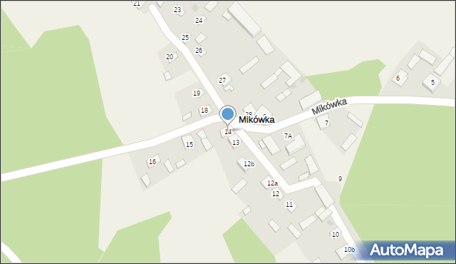 Mikówka, Mikówka, 14, mapa Mikówka