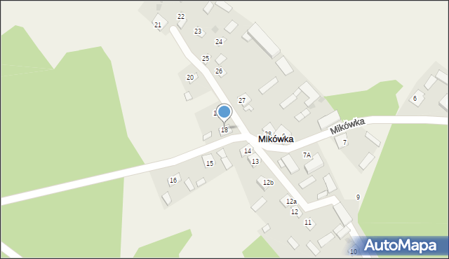 Mikówka, Mikówka, 18, mapa Mikówka