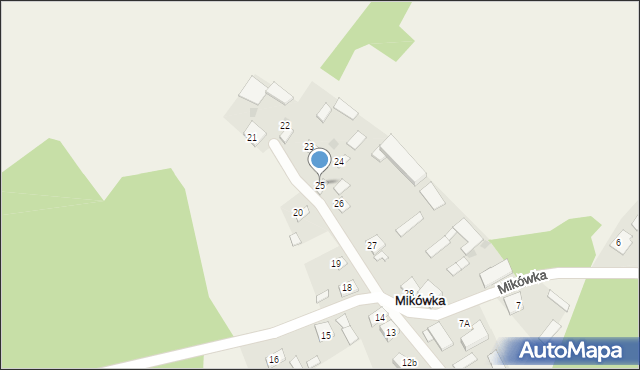 Mikówka, Mikówka, 25, mapa Mikówka