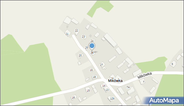 Mikówka, Mikówka, 26, mapa Mikówka