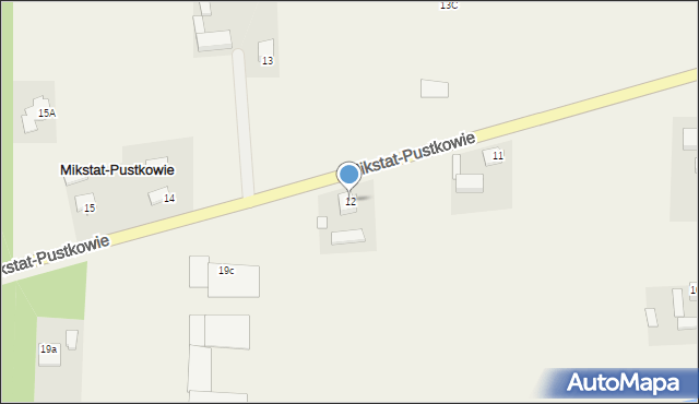 Mikstat-Pustkowie, Mikstat-Pustkowie, 12, mapa Mikstat-Pustkowie