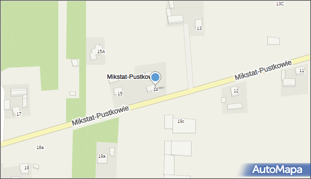 Mikstat-Pustkowie, Mikstat-Pustkowie, 14, mapa Mikstat-Pustkowie