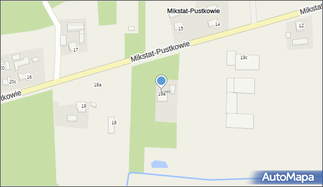 Mikstat-Pustkowie, Mikstat-Pustkowie, 19a, mapa Mikstat-Pustkowie
