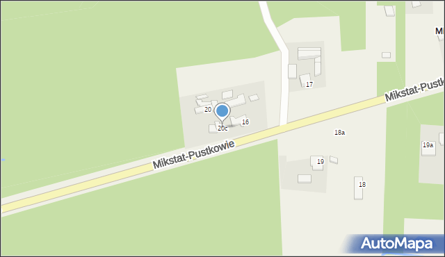 Mikstat-Pustkowie, Mikstat-Pustkowie, 20c, mapa Mikstat-Pustkowie