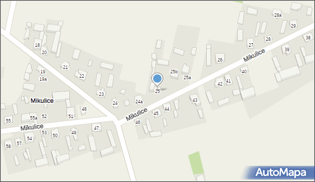 Mikulice, Mikulice, 25, mapa Mikulice