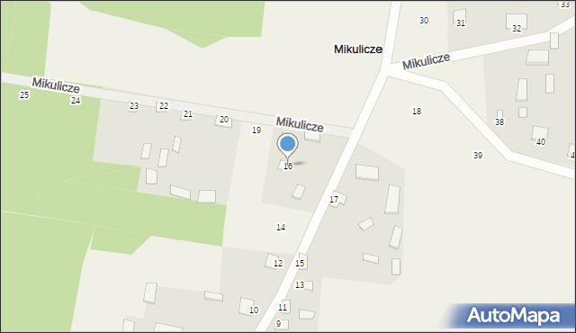 Mikulicze, Mikulicze, 16, mapa Mikulicze