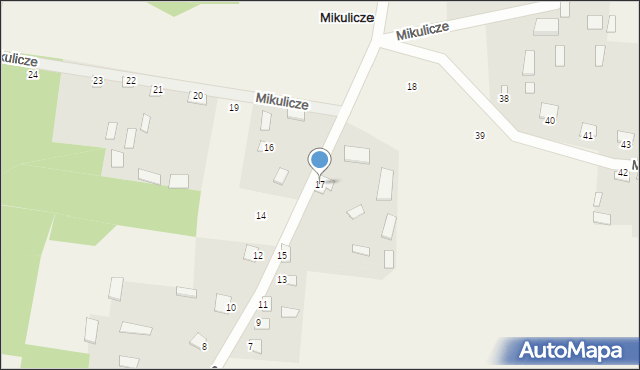 Mikulicze, Mikulicze, 17, mapa Mikulicze