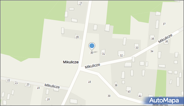 Mikulicze, Mikulicze, 30, mapa Mikulicze