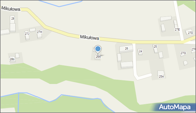 Mikułowa, Mikułowa, 26A, mapa Mikułowa
