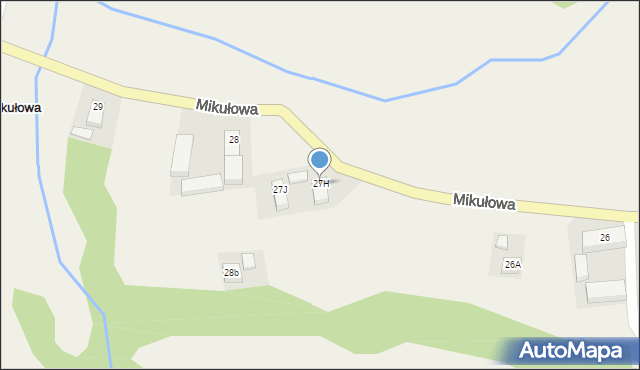 Mikułowa, Mikułowa, 27H, mapa Mikułowa