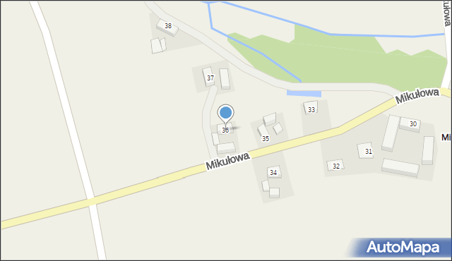 Mikułowa, Mikułowa, 36, mapa Mikułowa