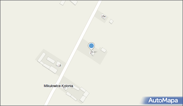 Mikułowice, Mikułowice, 17, mapa Mikułowice