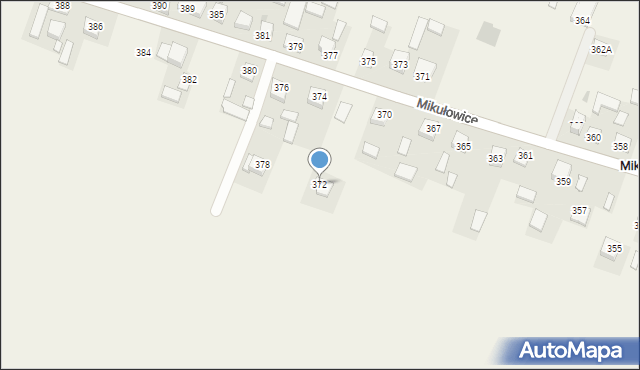 Mikułowice, Mikułowice, 372, mapa Mikułowice