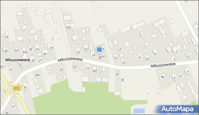 Mikuszewskie, Mikuszewskie, 18, mapa Mikuszewskie