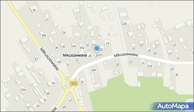 Mikuszewskie, Mikuszewskie, 27, mapa Mikuszewskie