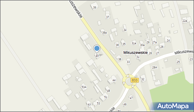 Mikuszewskie, Mikuszewskie, 43, mapa Mikuszewskie