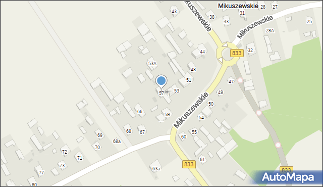 Mikuszewskie, Mikuszewskie, 57, mapa Mikuszewskie