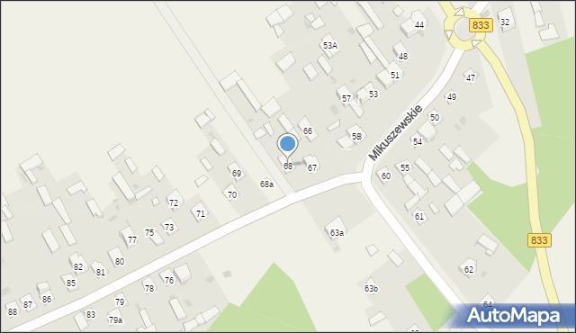 Mikuszewskie, Mikuszewskie, 68, mapa Mikuszewskie