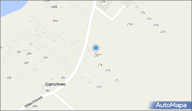 Miłachówek, Miłachówek, 17d, mapa Miłachówek