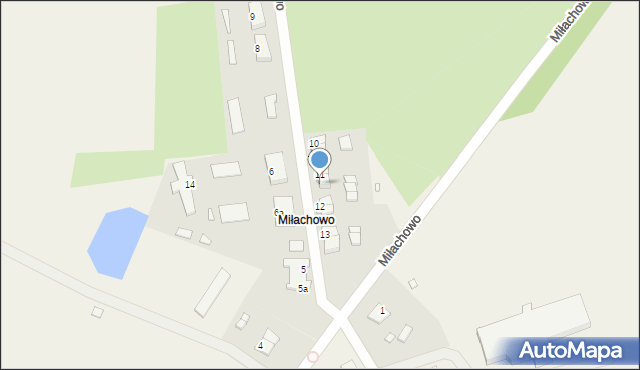 Miłachowo, Miłachowo, 11a, mapa Miłachowo