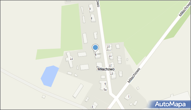 Miłachowo, Miłachowo, 6, mapa Miłachowo