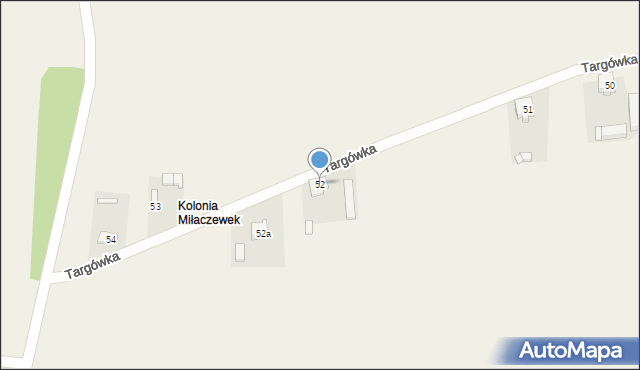 Miłaczewek, Miłaczewek, 52, mapa Miłaczewek