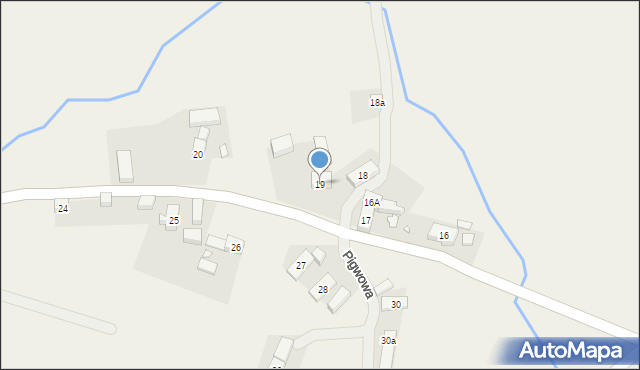 Miłaków, Miłaków, 19, mapa Miłaków