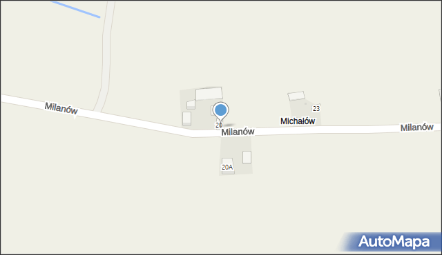 Milanów, Milanów, 22, mapa Milanów