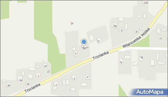 Milanowska Wólka, Milanowska Wólka, 5a, mapa Milanowska Wólka