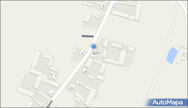 Miława, Miława, 18, mapa Miława