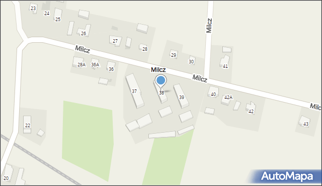 Milcz, Milcz, 38, mapa Milcz