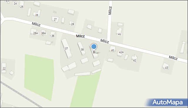 Milcz, Milcz, 39B, mapa Milcz