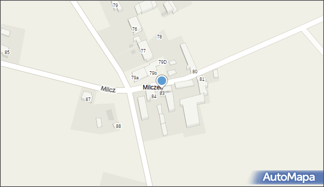 Milcz, Milcz, 83, mapa Milcz