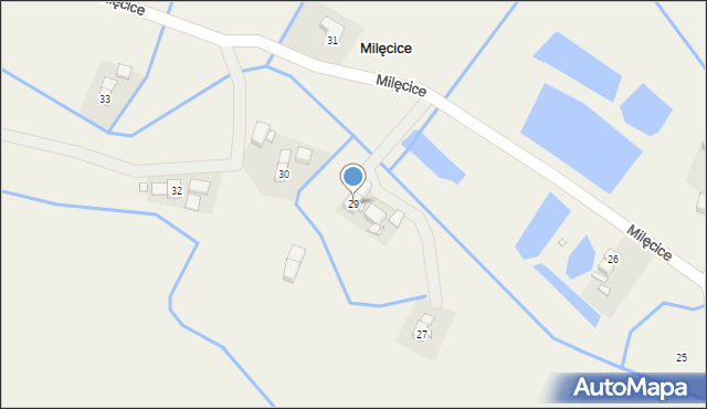 Milęcice, Milęcice, 29, mapa Milęcice