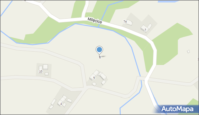 Milęcice, Milęcice, 6, mapa Milęcice