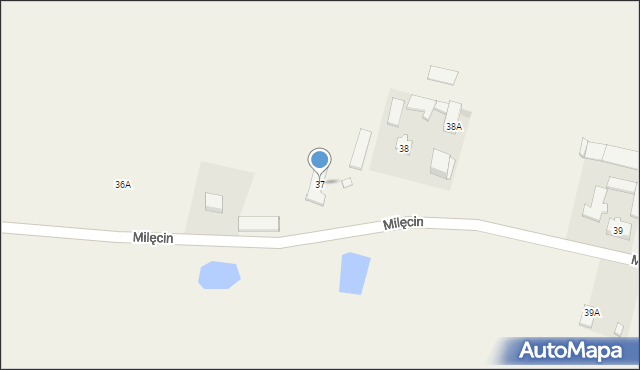 Milęcin, Milęcin, 37, mapa Milęcin