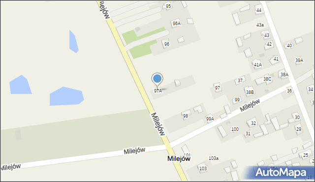 Milejów, Milejów, 97A, mapa Milejów