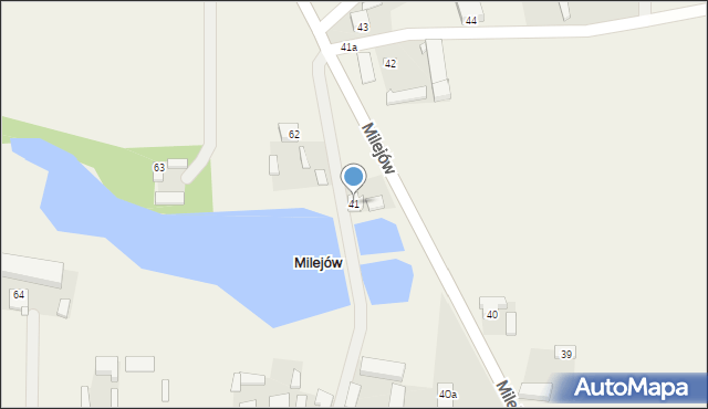 Milejów, Milejów, 41, mapa Milejów