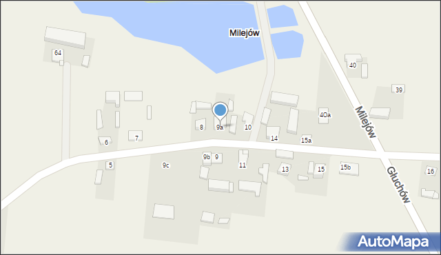 Milejów, Milejów, 9a, mapa Milejów