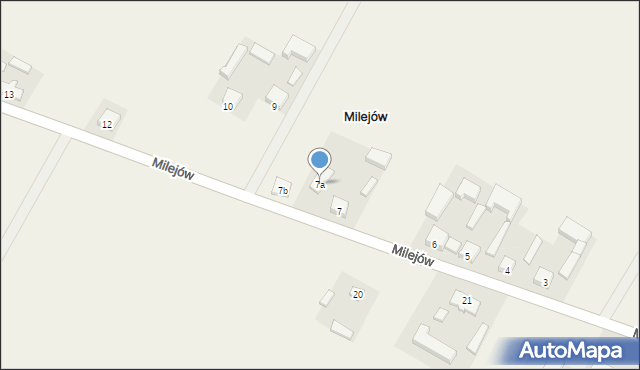 Milejów, Milejów, 7a, mapa Milejów