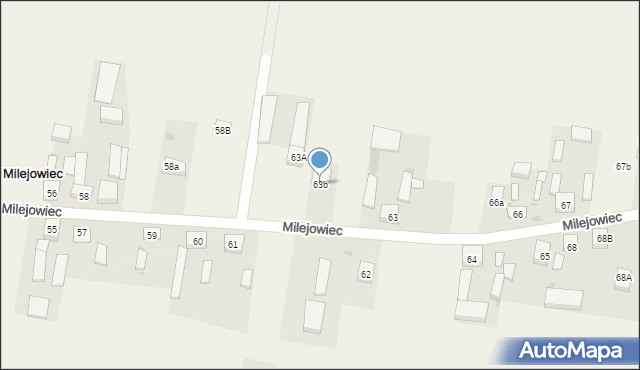 Milejowiec, Milejowiec, 63b, mapa Milejowiec