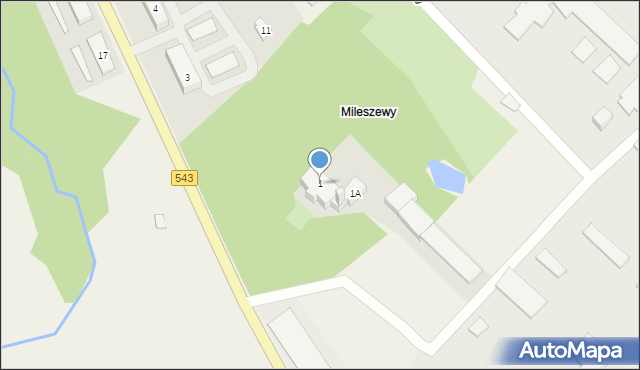 Mileszewy, Mileszewy, 1, mapa Mileszewy