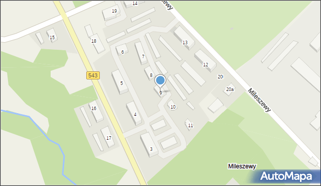 Mileszewy, Mileszewy, 9, mapa Mileszewy