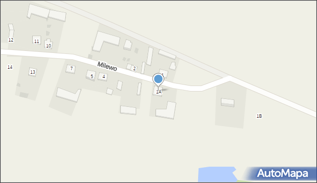 Milewo, Milewo, 1A, mapa Milewo