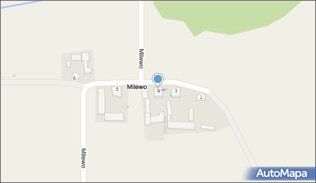 Milewo, Milewo, 4, mapa Milewo